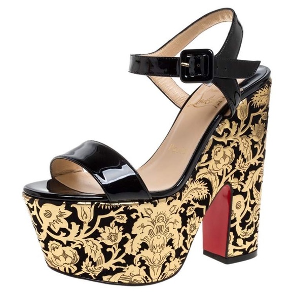 Christian Louboutin Shoes - Sexy❤️Christian Louboutin Patent Bella Tige Sandal